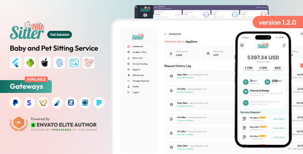 SitterHub - Baby and Pet Sitting Services Platform Full Solution
